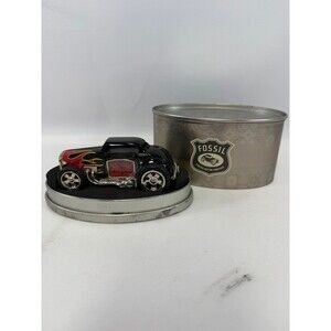 Fossil Limited Edition Hot Rod Desk Clock Houses in Original collectible Tin